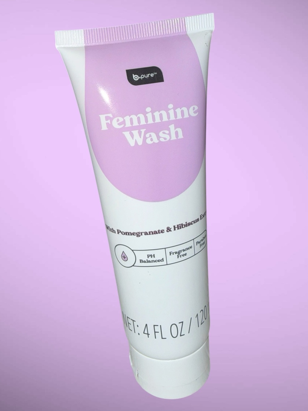 NWT Pomegranate & Hibiscus B.Pure Feminine Wash - Pink & White Gentle Cleanser